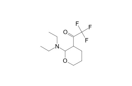 2-DIETHYLAMINO-3-TRIFLUOR-ACETYL-TETRAHYDRO-PYRAN