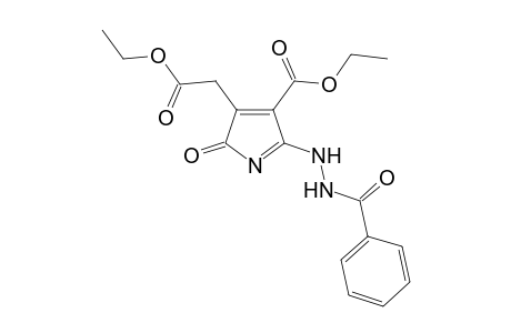 2-(N'-Benzoyl-hydrazino)-4-ethoxycarbonylmethyl-5-oxo-5H-pyrrole-3-carboxylic acid ethyl ester