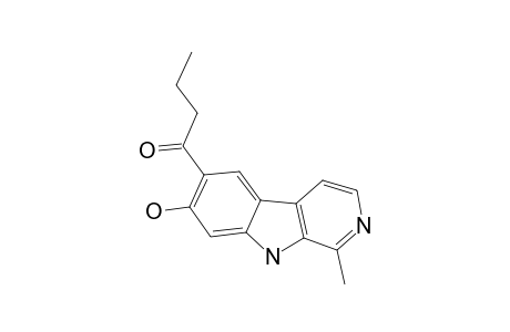 10-BUTYRYL-11-HYDROXY-3-METHYL-BETA-CARBOLINE