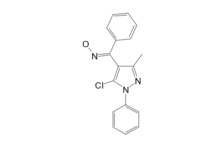 (E)-(5-CHLORO-3-METHYL-1-PHENYL-1H-PYRAZOL-4-YL)-PHENYL-METHANONE-OXIME