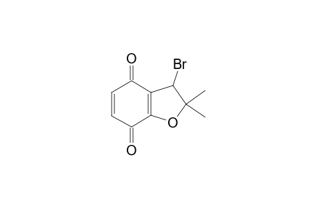 3-BROMO-2,2-DIMETHYL-BENZOFURAN-4,7(2H,3H)-DIONE