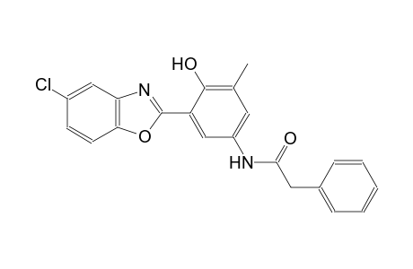 benzeneacetamide, N-[3-(5-chloro-2-benzoxazolyl)-4-hydroxy-5-methylphenyl]-