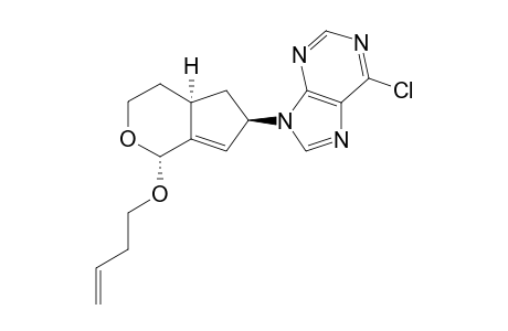 (3'RS,5'SR,9'RS)-9'-(BUT-3''-ENYLOXY)-8'-OXABICYCLO-[3.4.0]-NON-1'-ENE-3'-YL-9H-6-CHLOROPURINE