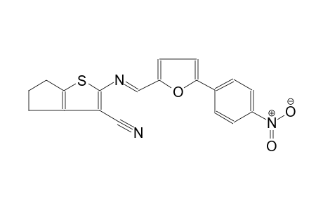 4H-cyclopenta[b]thiophene-3-carbonitrile, 5,6-dihydro-2-[[(E)-[5-(4-nitrophenyl)-2-furanyl]methylidene]amino]-