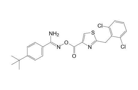 p-tert-butyl-O-{[2-(2,6-dichlorobenzyl)-4-thiazolyl]carbonyl}benamidoxime