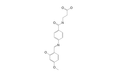 N-[4-[[(2-HYDROXY-4-METHOXYPHENYL)-METHYLENE]-AMINO]-BENZOYL]-BETA-ALANIN