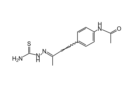 4'-(3-OXO-1-BUTENYL)ACETANILIDE, 4'-THIOSEMICARBAZONE