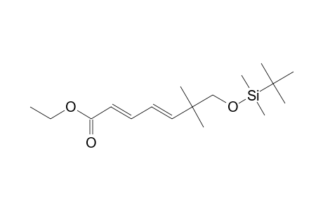 ETHYL-(2E,4E)-7-[[TERT.-BUTYL-(DIMETHYL)-SILYL]-OXY]-6,6-DIMETHYL-2,4-HEPTADIENOATE