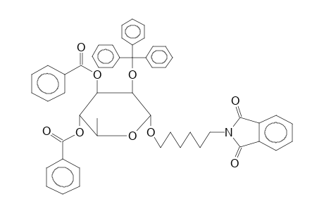 6-PHTHALIMIDOHEXYL 3,4-DI-O-BENZOYL-2-O-TRITYL-ALPHA-L-RHAMNOPYRANOSIDE