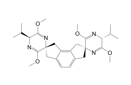 2,7-BIS-[(2R,5R)-2,5-DIHYDRO-2-ISOPROPYL-3,6-DIMETHOXY-PYRAZINE-5-SPIRO]-1,2,3,6,7,8-HEXAHYDRO-AS-INDACENE