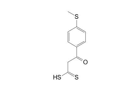 Benzenepropane(dithioic) acid, 4-(methylthio)-beta-oxo-