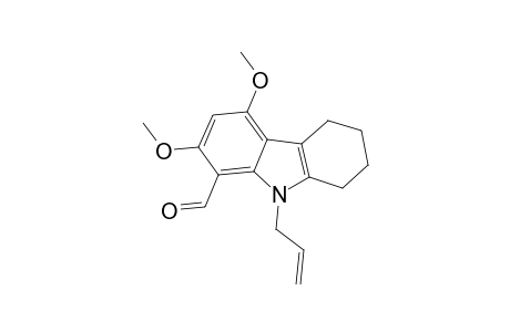 2,4-Dimethoxy-9-(prop-2'-enyl)-5,6,7,8-tetrahydrocarbazole-1-carbaldehyde