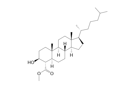 (3S,4S,5S,8S,9S,10R,13R,14S,17R)-17-[(1R)-1,5-dimethylhexyl]-3-hydroxy-10,13-dimethyl-2,3,4,5,6,7,8,9,11,12,14,15,16,17-tetradecahydro-1H-cyclopenta[a]phenanthrene-4-carboxylic acid methyl ester