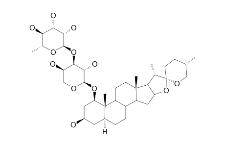 BrISBAGENIN_1-O-[O-ALPHA-L-RHAMNOPYRANOSYL-(1->3)-ALPHA-L-ARABINOPYRANOSIDE]