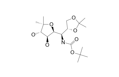 (2S,3R,4S,1'R,2'S)-2-(1'-TERT.-BUTOXYCARBONYLAMINO-2',3'-O-ISOPROPYLIDENEDIOXYPROPYL)-3,4-DIHYDROXY-5,5-DIMETHYLTETRAHYDROFURAN