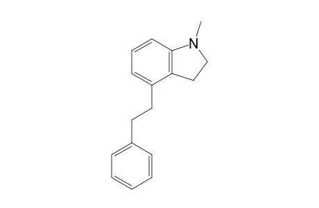 2,3-Dihydro-1-methyl-4-(2'-phenylethyl)-1H-indole