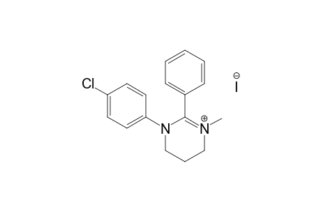 1-(4-CHLOROPHENYL)-3-METHYL-2-PHENYL-1,4,5,6-TETRAHYDROPYRIMIDINIUM-IODIDE