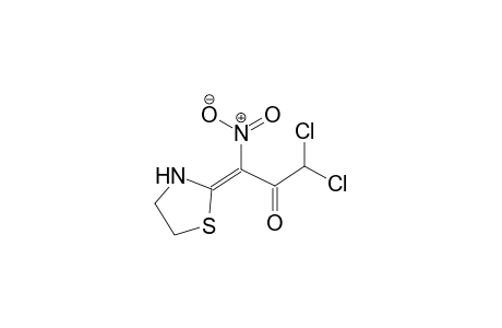 (3E)-1,1-dichloro-3-nitro-3-(1,3-thiazolidin-2-ylidene)-2-propanone