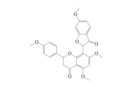 5,7-DIMETHOXY-8-(6-METHOXY-3-OXO-2,3-DIHYDROBENZOFURAN-2-YL)-2-(4-METHOXYPHENYL)-CHROMAN-4-ONE;ISOMER-A