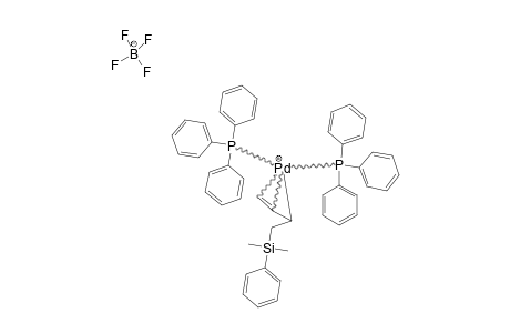 BIS-(TRIPHENYLPHOSPHINE)-[(1,2,3-ETA)-3-METHYLDIMETHYLPHENYLSILYL]-PALLADIUM-TETRAFLUOROBORATE