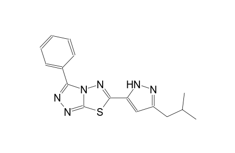 [1,2,4]triazolo[3,4-b][1,3,4]thiadiazole, 6-[3-(2-methylpropyl)-1H-pyrazol-5-yl]-3-phenyl-