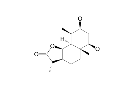 1-BETA,3-BETA-DIHYDROXY-4-ALPHA,5-ALPHA,11-BETA-H-EUDESMAN-6-BETA,12-OLIDE