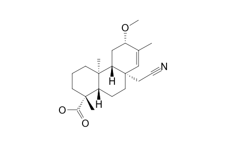 ENT-8-BETA-CYANOMETHYL-12-BETA-METHOXY-13-METHYL-13-PODOCARPEN-19-OIC_ACID