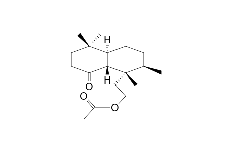 (1R,2S,8AS)-8-OXO-1-(2-ACETOXYETHYL)-1,2,5,5-TETRAMETHYL-TRANS-DECALINE