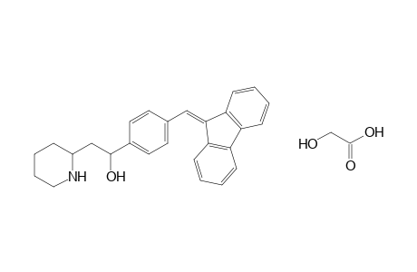 alpha-(alpha-fluoren-9-ylidene-p-tolyl)-2-piperidineethanol, glycolate (1:1) (salt) (high melting isomer)