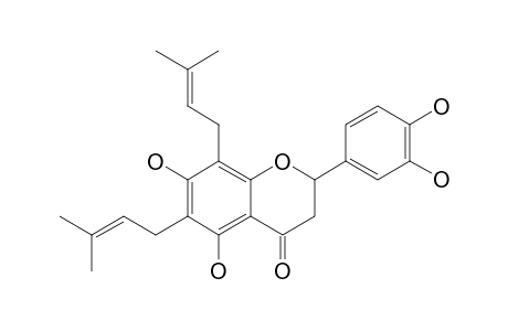 6,8-DIPRENYLERIODICTYOL;6,8-DIPRENYL-5,7,3',4'-TETRAHYDROXYFLAVANONE