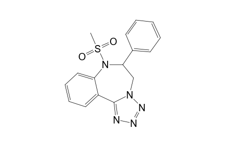 6,7-Dihydro-7-methylsulfonyl-6-phenyl-5H-tetrazolo[1,5-d][1,4]benzodiazepine