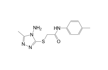 2-[(4-amino-5-methyl-4H-1,2,4-triazol-3-yl)sulfanyl]-N-(4-methylphenyl)acetamide