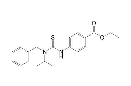 p-(3-benzyl-3-isopropyl-2-thioureido)benzoic acid, ethyl ester