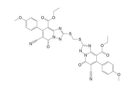 #13;ETHYL-2-[[[8-(ETHOXYCARBONYL)-6-CYANO-3,5-DIHYDRO-7-(4-METHOXYPHENYL)-5-OXO-[1,2,4]-TRIAZOLO-[1,5-A]-PYRIDINE-2-YL-THIO]-METHYL]-SULFANYL]-6-CYANO-3,5-DIHY