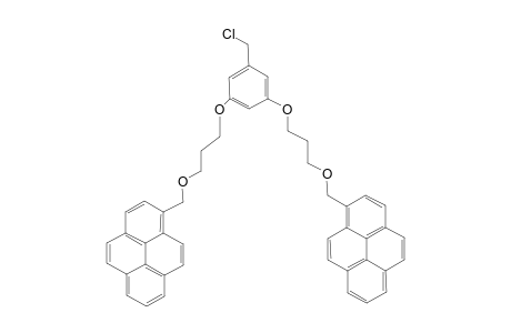 1,1'-[[[[(5-(CHLOROMETHYL)-1,3-PHENYLENE]-BIS-(OXY)]-BIS-[PROPANE-3,1-DIYL)]-BIS-(OXY)]-BIS-(METHYLENE)]-DIPYRENE