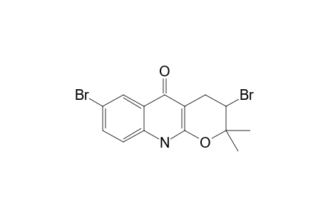 3,7-DIBROMO-2,2-DIMETHYL-2,3,4,10-TETRAHYDRO-5H-PYRANO-[2,3-B]-QUINOLIN-5-ONE