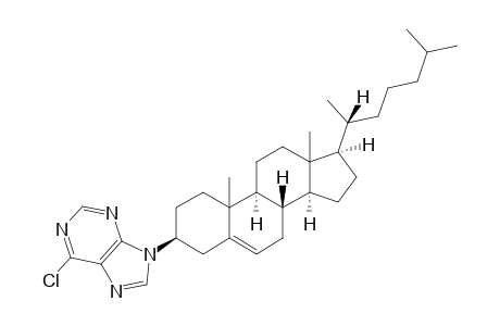 3-BETA-(6-CHLOROPURIN-9-YL)-5-CHOLESTENE