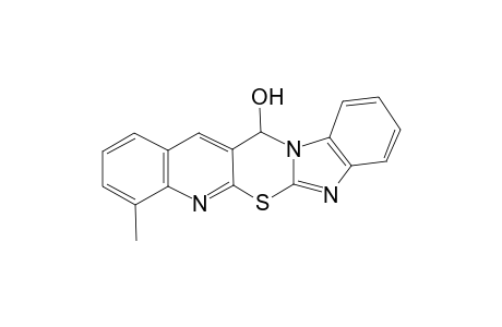 13-Hydroxy-8-methyl-13H-benzimidazo[2',1':2,3][1,3]thiazino[6,5-b]quinoline