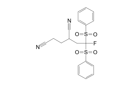 2-[2,2-BIS-(BENZENESULFONYL)-2-FLUOROETHYL]-PENTANEDINITRILE