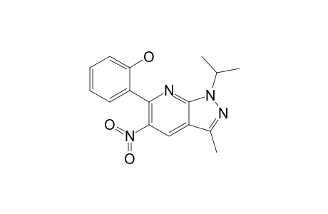 6-(2-HYDROXY-PHENYL)-3-METHYL-1-ISOPROPYL-5-NITRO-PYRAZOLO-[3.4-B]-PYRIDINE