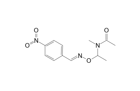 (E)-O-1-(N-Methyl-N-acetamino-1-yl)ethyl-4-nitrobenzaldehyde oxime