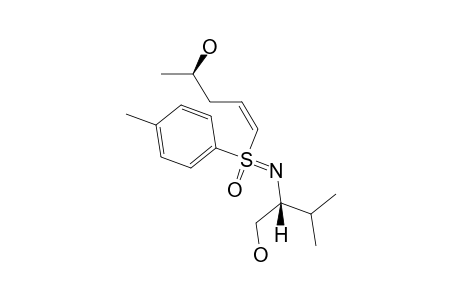 (-)-[RS,1Z,N(1S),4R]-N-[1-(HYDROXYMETHYL)-2-METHYLPROPYL]-1-(4-METHYLPHENYLSULFONIMIDOYL)-1-PENTENE-4-OL