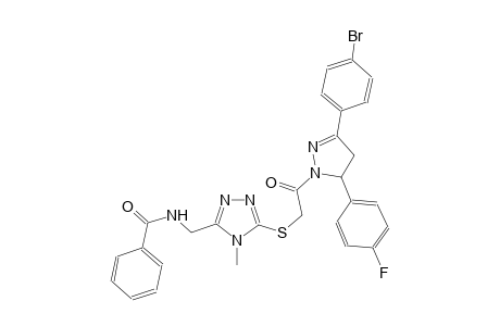 benzamide, N-[[5-[[2-[3-(4-bromophenyl)-5-(4-fluorophenyl)-4,5-dihydro-1H-pyrazol-1-yl]-2-oxoethyl]thio]-4-methyl-4H-1,2,4-triazol-3-yl]methyl]-