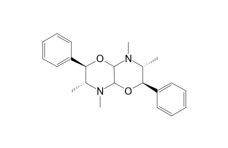 (2R*,3R*,6R*,7R*)-2,6-DIPHENYL-3,4,7,8-TETRAMETHYL-CIS-PERHYDRO-[1,4]-OXAZINO-[3,2-B]-1,4-OXAZINE