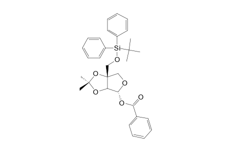 1-O-BENZOYL-3'-O-TERT.-BUTYLDIPHENYLSILYL-2,3-O-ISOPROPYLIDENE-D-APIO-D-FURANOSE;ISOMER-ALPHA