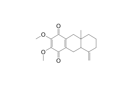 HELIOTROPINONE-B;2,3-DIMETHOXY-8A-METHYL-5-METHYLENE-5,6,7,8,8A,9,10,10A-OCTAHYDROANTHRACENE-1,4-DIONE