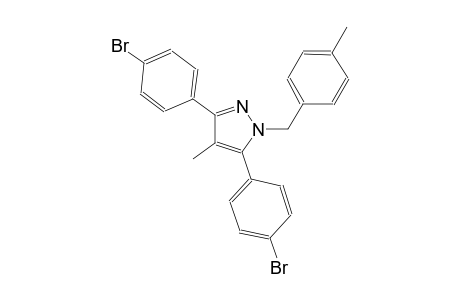 3,5-bis(4-bromophenyl)-4-methyl-1-(4-methylbenzyl)-1H-pyrazole