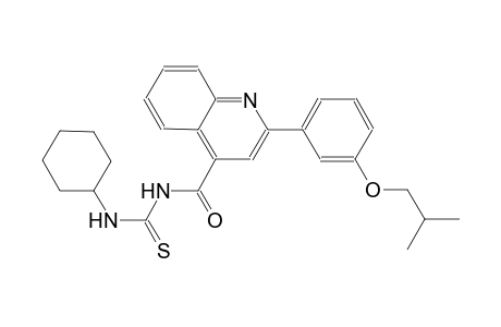 N-cyclohexyl-N'-{[2-(3-isobutoxyphenyl)-4-quinolinyl]carbonyl}thiourea