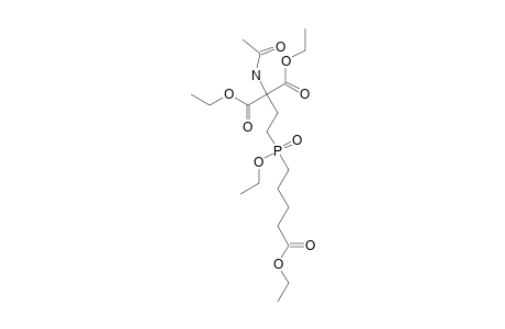 ETHYL_5-[((3-(N-ACETYL)-AMINO)-3-(BISETHOXYCARBONYL)-PROPYL)-(ETHOXY)-PHOSPHINYL]-PENTANOATE