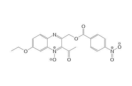 (3-acetyl-6-ethoxy-4-oxido-2-quinoxalinyl)methyl 4-nitrobenzoate